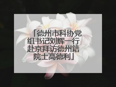 德州市科协党组书记刘辉一行赴京拜访德州籍院士高德利