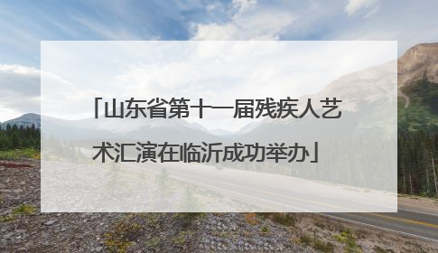山东省第十一届残疾人艺术汇演在临沂成功举办