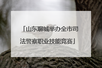 山东聊城举办全市司法警察职业技能竞赛