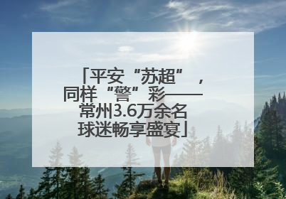 平安“苏超”，同样“警”彩——常州3.6万余名球迷畅享盛宴