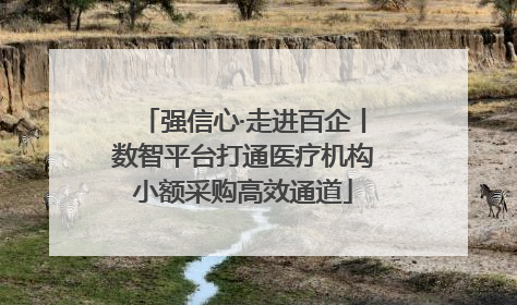 强信心·走进百企丨数智平台打通医疗机构小额采购高效通道