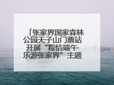 张家界国家森林公园天子山门票站开展“粽情端午·乐游张家界”主题宠客活动
