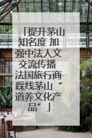 提升茅山知名度 加强中法人文交流传播 法国旅行商踩线茅山“道养文化产品”