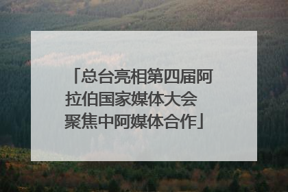 总台亮相第四届阿拉伯国家媒体大会 聚焦中阿媒体合作