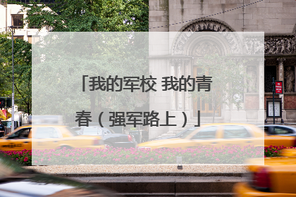 我的军校 我的青春（强军路上）