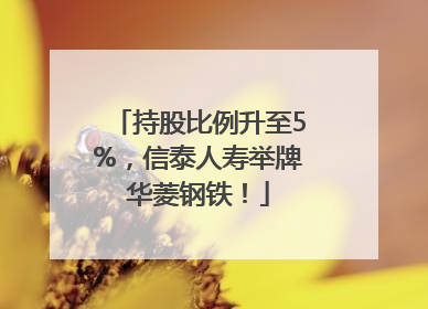 持股比例升至5%，信泰人寿举牌华菱钢铁！