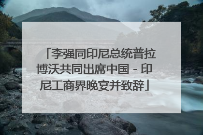 李强同印尼总统普拉博沃共同出席中国－印尼工商界晚宴并致辞