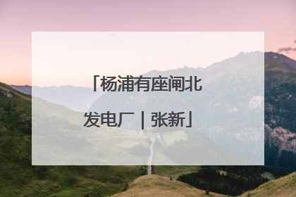 杨浦有座闸北发电厂｜张新
