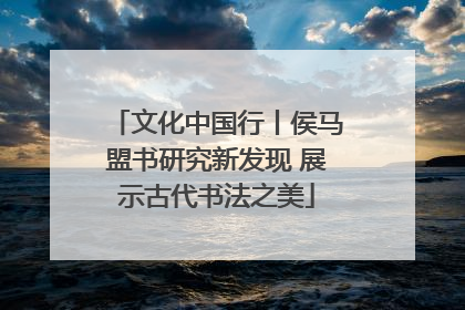 文化中国行丨侯马盟书研究新发现 展示古代书法之美