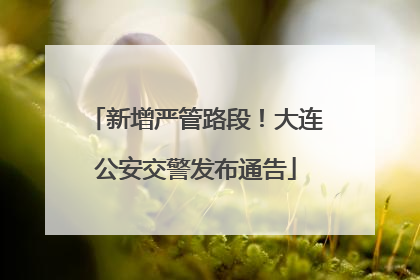 新增严管路段！大连公安交警发布通告