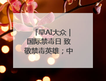 早AI大众｜国际禁毒日 致敬禁毒英雄；中情局：伊关键核设施被摧毁