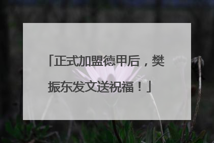 正式加盟德甲后，樊振东发文送祝福！