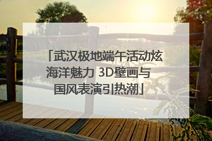 武汉极地端午活动炫海洋魅力 3D壁画与国风表演引热潮