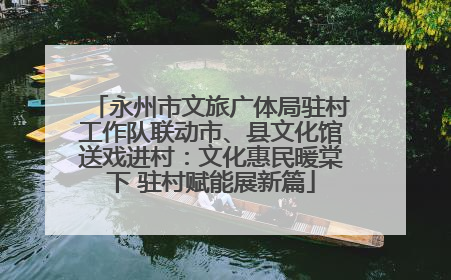 永州市文旅广体局驻村工作队联动市、县文化馆送戏进村：文化惠民暖棠下 驻村赋能展新篇