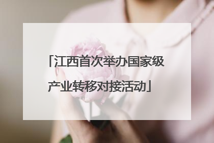 江西首次举办国家级产业转移对接活动