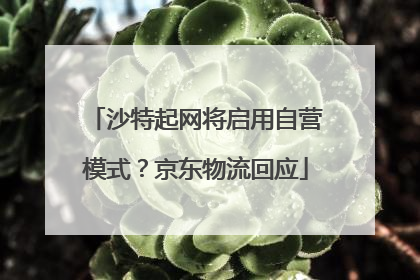 沙特起网将启用自营模式？京东物流回应