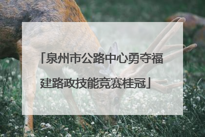 泉州市公路中心勇夺福建路政技能竞赛桂冠