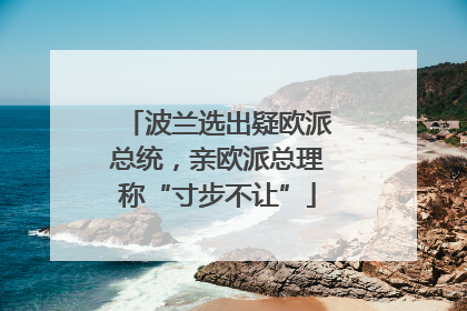 波兰选出疑欧派总统，亲欧派总理称“寸步不让”
