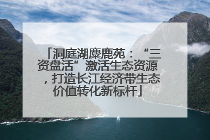 洞庭湖麋鹿苑：“三资盘活”激活生态资源，打造长江经济带生态价值转化新标杆