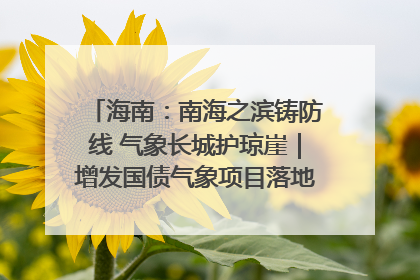 海南：南海之滨铸防线 气象长城护琼崖｜增发国债气象项目落地见效系列报道