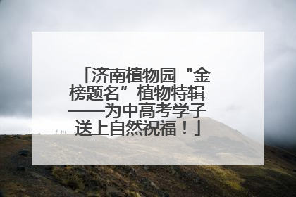 济南植物园“金榜题名”植物特辑——为中高考学子送上自然祝福！