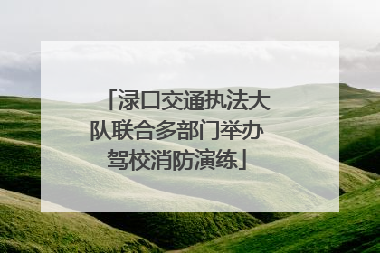 渌口交通执法大队联合多部门举办驾校消防演练