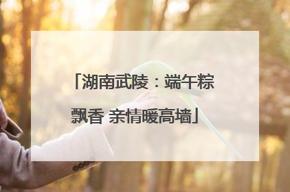 湖南武陵：端午粽飘香 亲情暖高墙