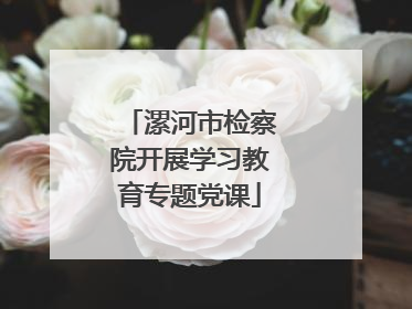 漯河市检察院开展学习教育专题党课