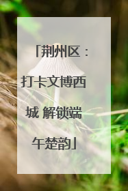 荆州区：打卡文博西城 解锁端午楚韵