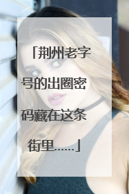 荆州老字号的出圈密码藏在这条街里……