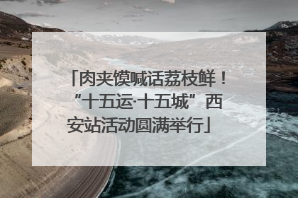 肉夹馍喊话荔枝鲜！“十五运·十五城”西安站活动圆满举行