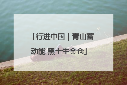 行进中国｜青山蓄动能 黑土生金仓