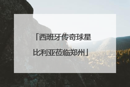 西班牙传奇球星 比利亚莅临郑州
