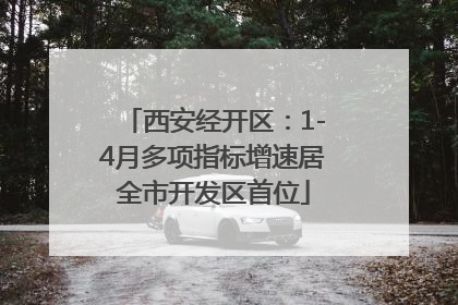 西安经开区：1-4月多项指标增速居全市开发区首位