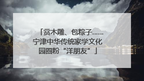赏木雕、包粽子……宁津中华传统家学文化园圈粉“洋朋友”