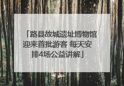 路县故城遗址博物馆迎来首批游客 每天安排4场公益讲解