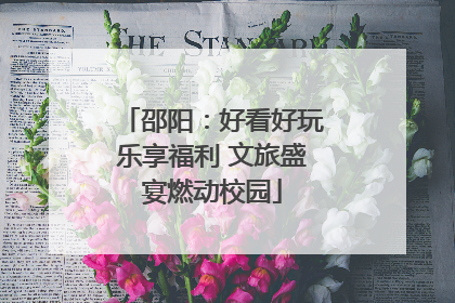 邵阳：好看好玩乐享福利 文旅盛宴燃动校园