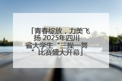 青春绽放，力美飞扬 2025年四川省大学生“三操一舞”比赛盛大开幕