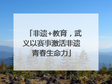 非遗+教育，武义以赛事激活非遗青春生命力