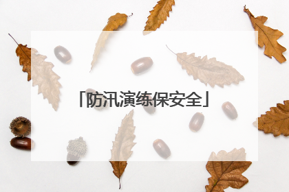 防汛演练保安全