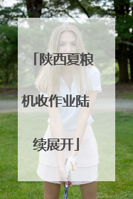 陕西夏粮机收作业陆续展开