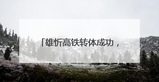 雄忻高铁转体成功，奏响区域发展新乐章