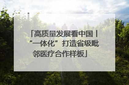 高质量发展看中国丨“一体化”打造省级毗邻医疗合作样板