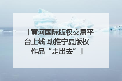 黄河国际版权交易平台上线 助推宁夏版权作品“走出去”