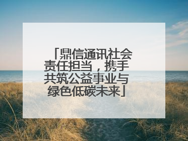 鼎信通讯社会责任担当，携手共筑公益事业与绿色低碳未来
