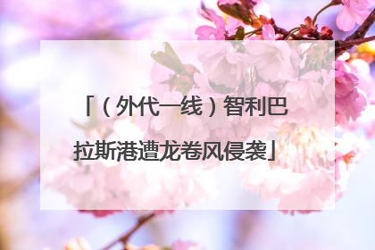 （外代一线）智利巴拉斯港遭龙卷风侵袭