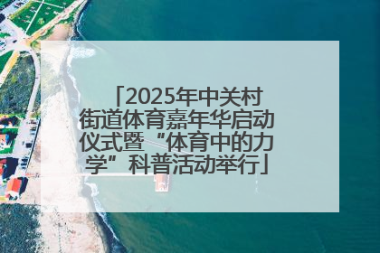 2025年中关村街道体育嘉年华启动仪式暨“体育中的力学”科普活动举行