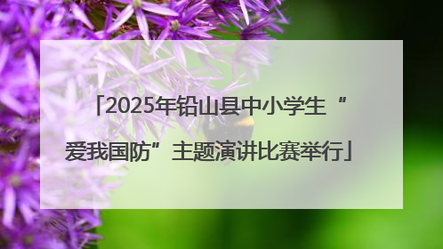2025年铅山县中小学生“爱我国防”主题演讲比赛举行