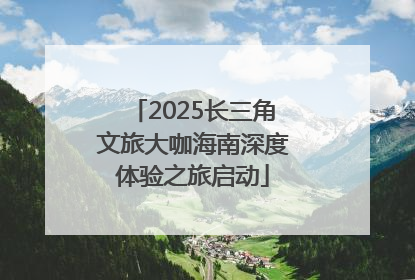 2025长三角文旅大咖海南深度体验之旅启动