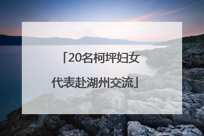 20名柯坪妇女代表赴湖州交流